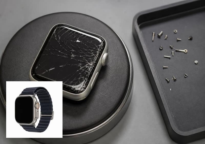 Apple Watch verre fissuré, atelier iSmartFix Lille