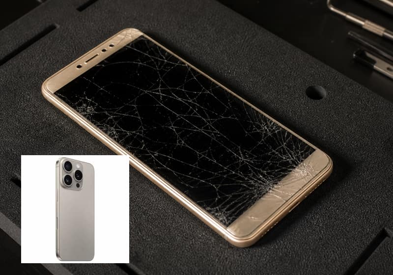 Écran de iPhone 14 Pro Max fissuré, remplacement en atelier iSmartFix à Lille