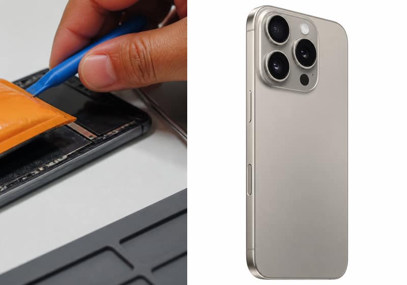 Remplacement de batterie iPhone 15 Pro à l’atelier iSmartFix Lille