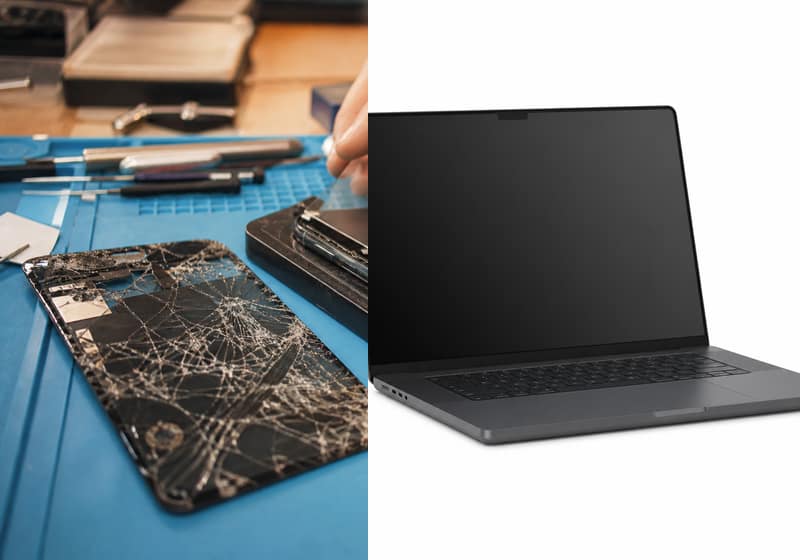 MacBook écran fissuré, atelier iSmartFix Lille