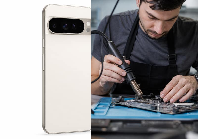 Pixel 8 ouvert pour diagnostic dans l’atelier iSmartFix à Lille