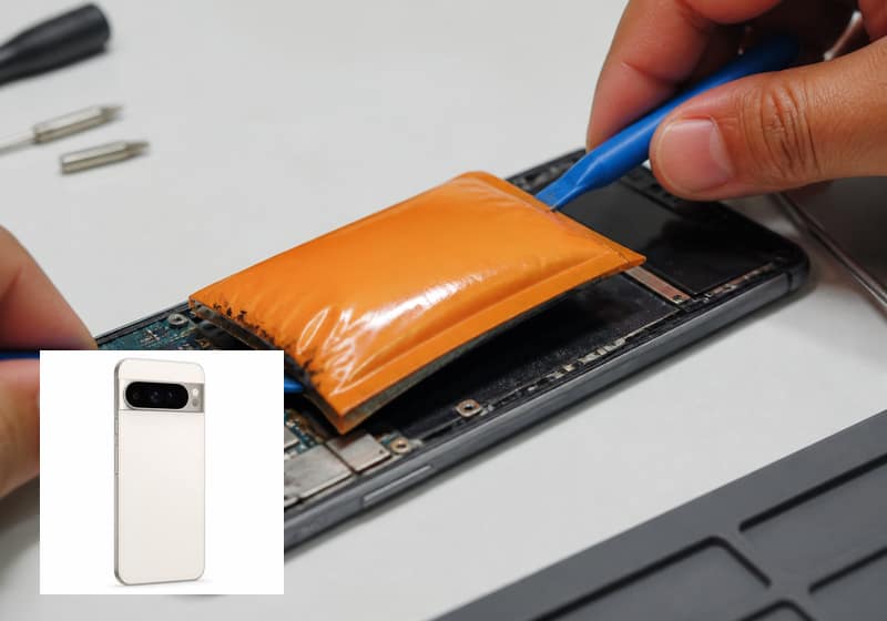Remplacement de batterie Pixel 8a à l’atelier iSmartFix Lille
