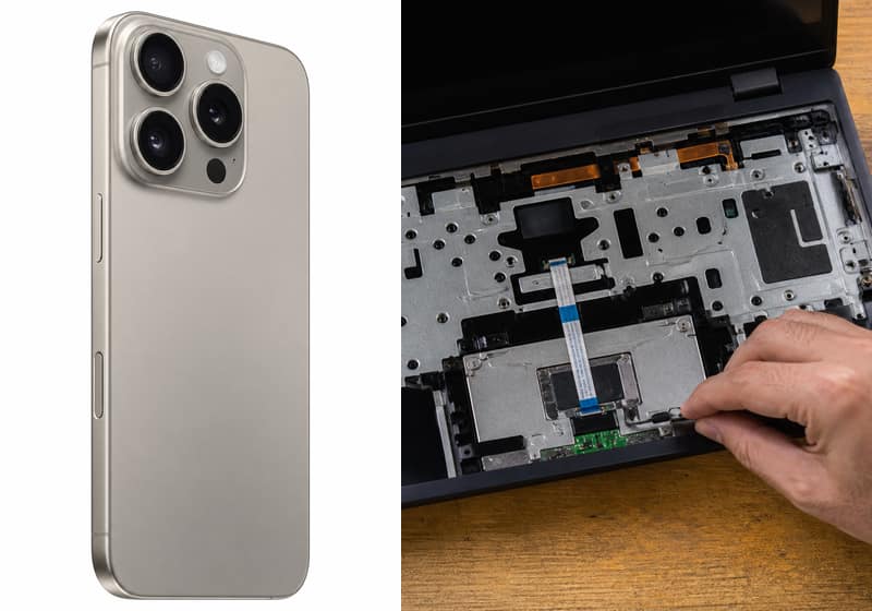 Test tactile sur smartphone à l’atelier iSmartFix Lille
